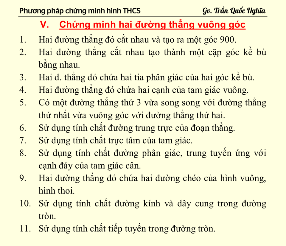 Phương pháp chứng minh hình học cấp 2-onthitoan.vn