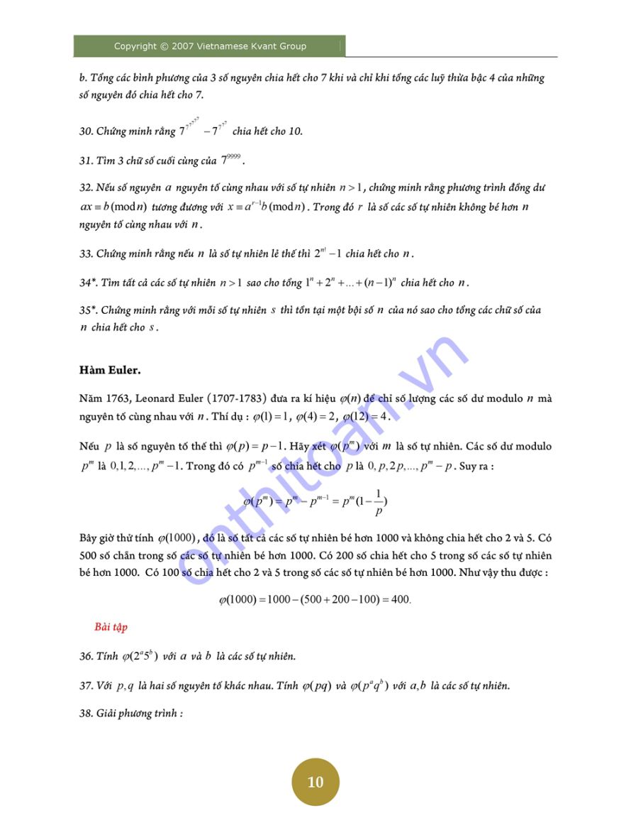 Định lý fermat nhỏ