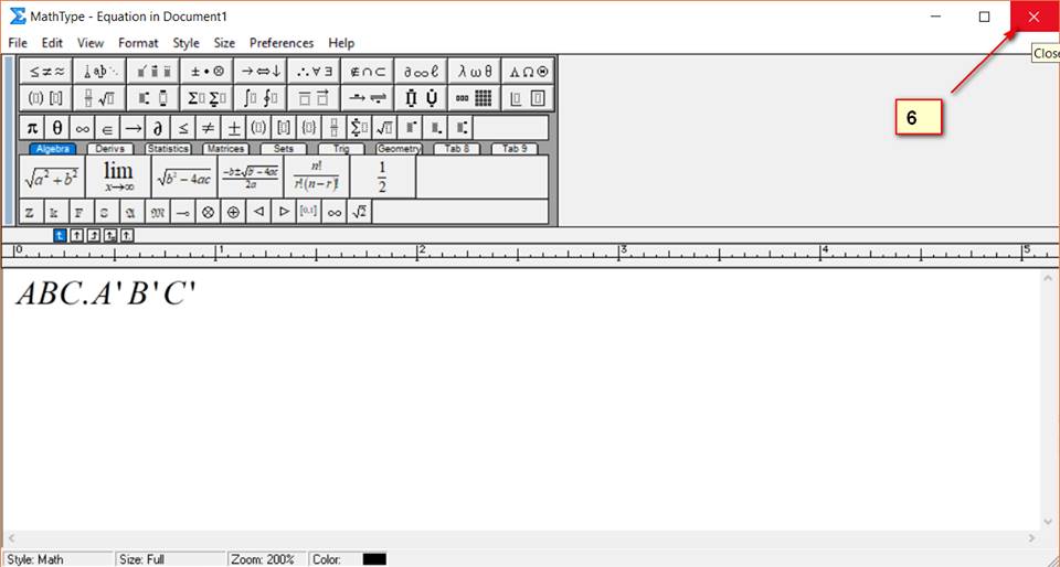 Sửa lỗi lệch dòng công thức mathtype trong word phần 2